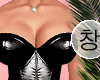 Top corset sexy black