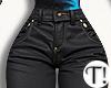 T! Black Cargo Pants