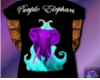 Purple Elelphant m blk t