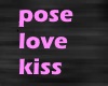 pose love kiss