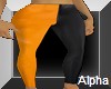 AO~Orange Blk Mix leathr