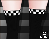 ▶ Black Check Socks