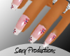 *SP*Flower Jeweled Nails