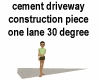 Cement Driveway 30 Curve