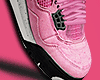 (h) 4s Pink Oreo/Socks M