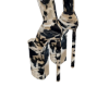 $ Chrome Cow Boots $