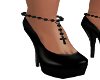 Black Cross Heels