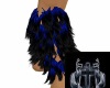 Blue & Black Furry Leg R