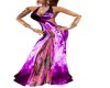 Purple Flame Gown