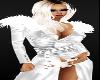 White Fur Jackets Winter Long Boots Sexy Tall Blondes CHristmas
