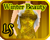 Winter Beauty Gold Dress