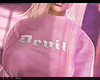 Devil pink sweater e