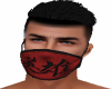 blk red dragon mask