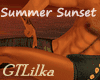 Summer Sunset Raft Kiss