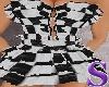 Blk/white Checker Dress