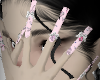 pink kuromi nails