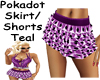 Pokadot Skirt/Short Purp