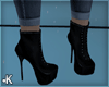 K l Black Ankle Boot