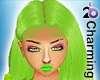 Green lipstick head