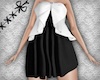 Front Bow Dress B&W