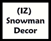 (IZ) Snowman Decor