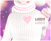 .W Pink Heart Sweater
