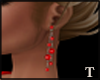 red earrings