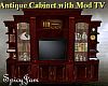 Antique Cabinet w/mod TV