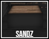 S. Black Wood Top Table