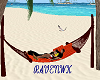 couple beach hammock