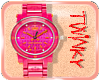 <--Tw|| Pink Watch