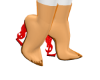 Boots YS Orange/Red