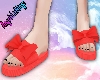 Red flats with Ribbon