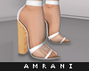 A. 👠 box heel white