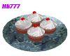 HB777 Plate w/ Cupcakes