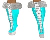 Santa Baby Aqua Boots