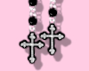 ! Cross earrings