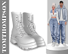 Flavel White Boots