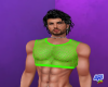 Mesh Half Tank Neon Lime