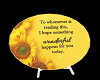 Uplifting SunflowerPlate