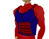 saiyan red blue armor