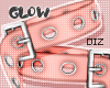 !!D Glow Straps Peachy