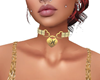 GOLD 'H' HEART COLLAR