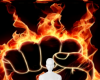 Fire fist background 5
