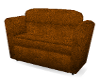 Brown calf leather couch