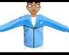 Mixed blue nk hoodie