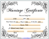 mr and mrs. marriage cer