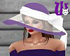 Satin Hat purple