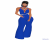Royal Blu Flare Jumpsuit