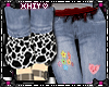 jeans Y2K cow -